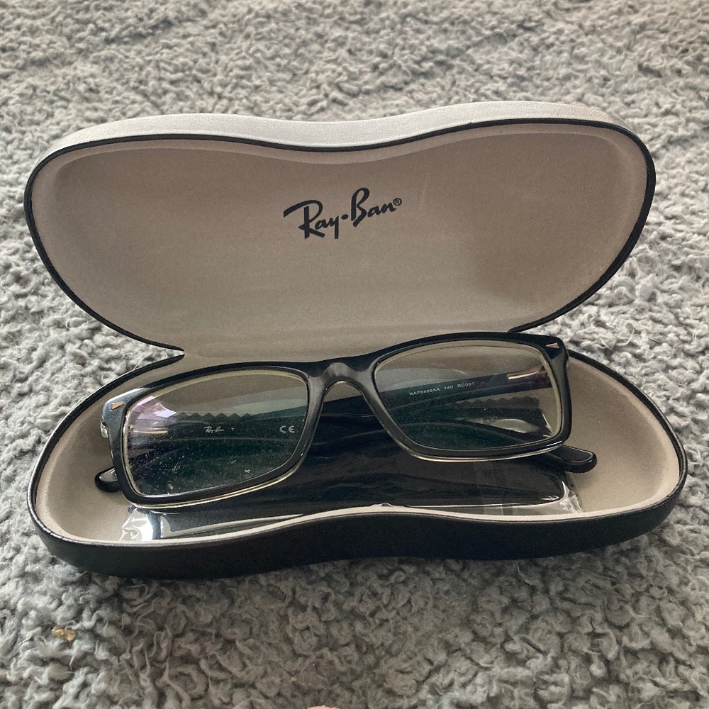 Ray-Ban Prescription Frames RAP5465AA 140 RC001 Black with case and polish cloth